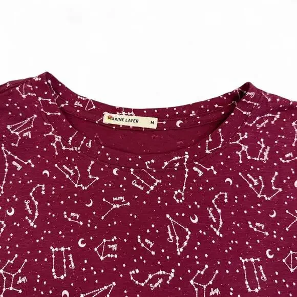 Marine Layer Red Zodiac Tee size Medium - Picture 3 of 7